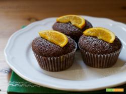 Muffin al cacao con marmellata di arance