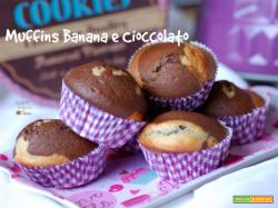 Muffins alla banana e cioccolato