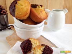Muffin bicolor al cocco e cioccolato