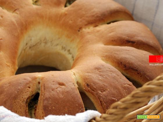 Pan brioche con ricotta e cicoria