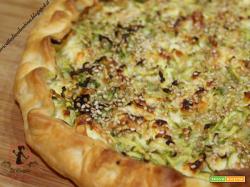 Torta salata di zucchine e squacquerone