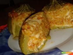Zucchine ripiene di pasta