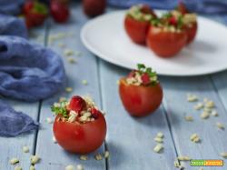 pomodori ripieni all’orzo e fragole