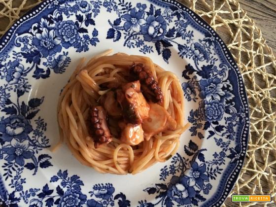 Spaghetti con il polpo…che sapore!