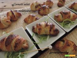 Cornetti salati con melanzane