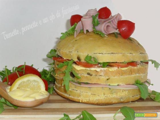 Mini pan brioche con olive