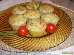 muffin di zucchine e mandorle
