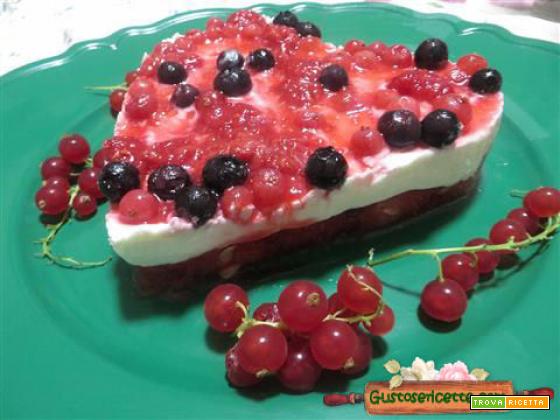 Cheesecake anguria e frutti di bosco