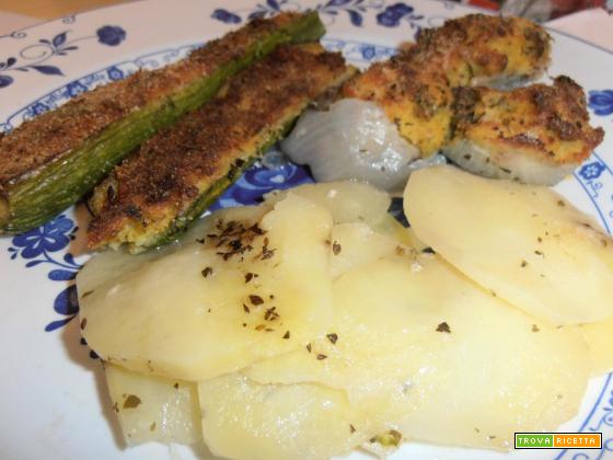 Zucchine e cipolle ripiene(ricetta light e vegetariana)