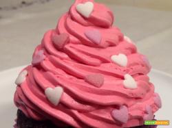Cupcakes di San Valentino (fragole e cioccolato)