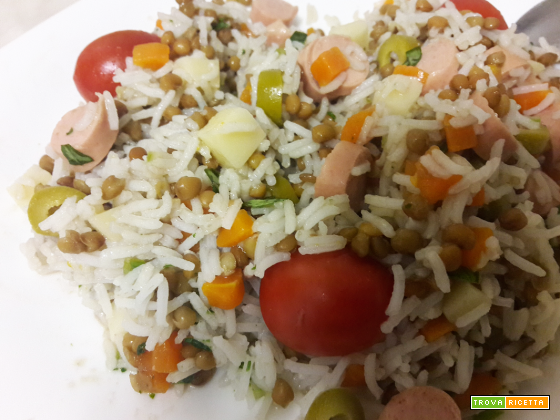 Ricetta Insalata di riso basmati e lenticchie