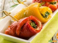 Involtini di peperoni ripieni: la carica di vitamine dai mille colori!