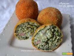 Arancine agli spinaci