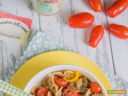 Pasta Integrale con spalmabile ai carciofi e datterini