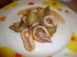 Totano con carciofi