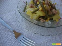 Insalata di patate,fagiolini,tonno e cipolla di Tropea