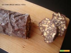 Salame al cioccolato o salame turco senza uova