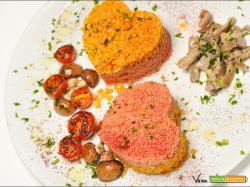 Cuori rossi di cous cous
