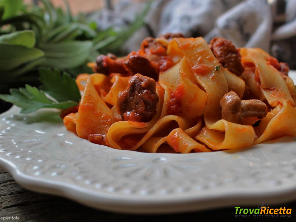 Pappardelle Ai Funghi Finferli Funghi Cantarelli Ricetta Trovaricetta Com