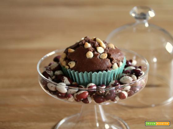 Muffin al cioccolato e fagioli