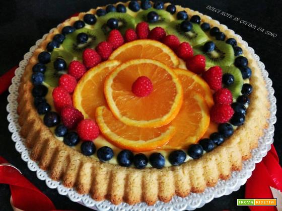 Crostata di frutta e crema