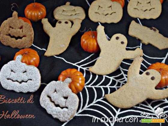 Biscotti zucche fantasmi – festa Halloween
