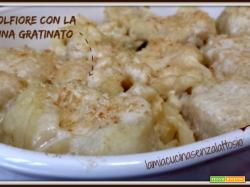 Cavolfiore con panna gratinato – senza lattosio