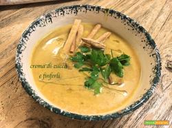 Crema di zucca e finferli