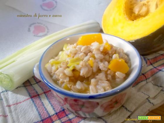 Minestra di farro e zucca