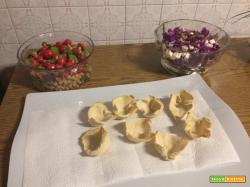 INSALATINE IN CESTINI DI PAN CARRE'