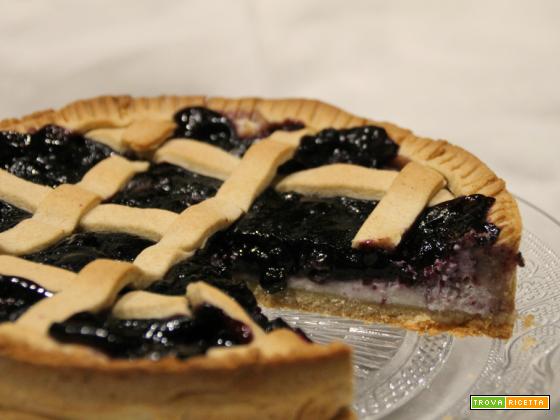 Crostata di ricotta e mirtilli