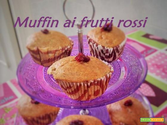 Muffin ai frutti rossi senza uova