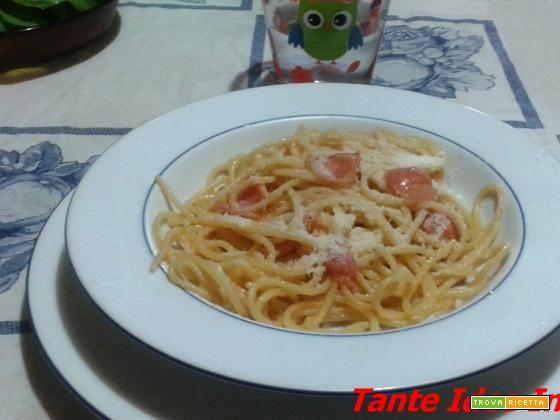 SPAGHETTI ALL'AMATRICIANA IN BIANCO