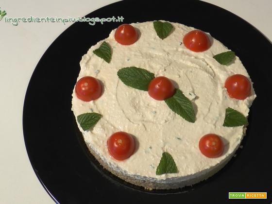Vegan cheesecake salata