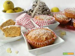 Muffin limone frullato mandorle e grappa