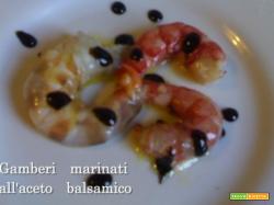 Gamberi marinati all'aceto balsamico