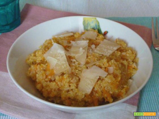 Risotto di quinoa con zucca e carote