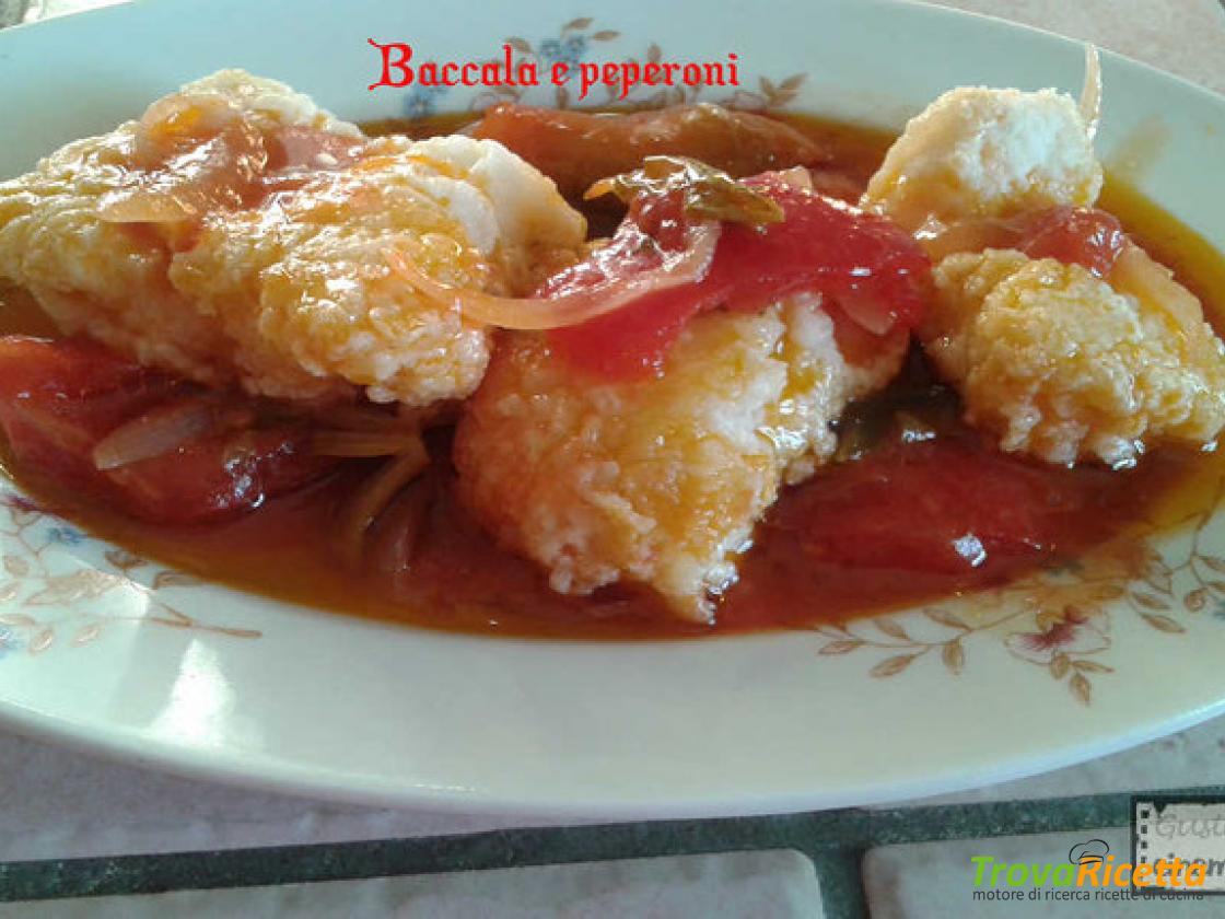 Baccala Con Peperoni Rossi Ricetta Trovaricetta Com