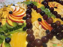 Torta rettangolare di frutta 40 anni