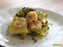 Pisellini e gamberetti e il condimento diventa speciale!