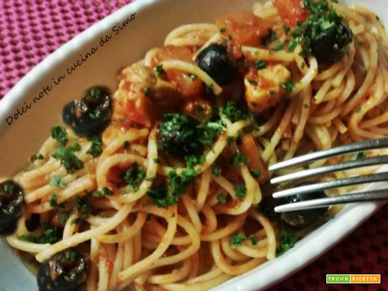 Spaghetti con sugo di pesce spada