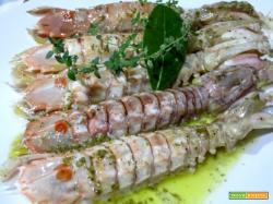 Canocchie all'olio