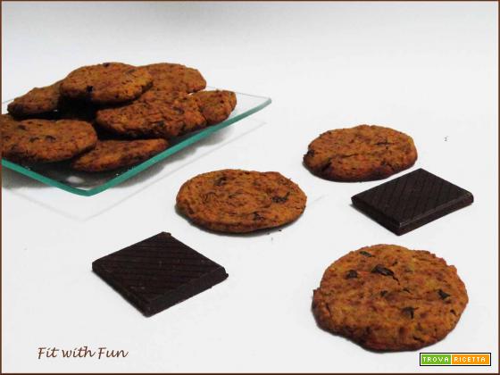 Biscotti Cookies ai Ceci e Cioccolato Vegani e Senza Glutine
