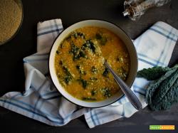 ZUPPA DI QUINOA CON ZUCCA E CAVOLO NERO