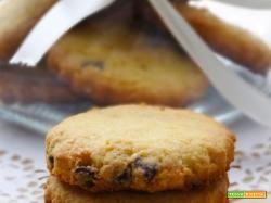 Biscotti con farina di riso e gocce di cioccolato (gluten free)