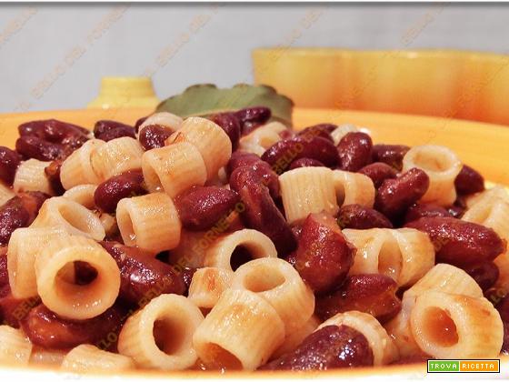 Pasta e fagioli borlotti alla napoletana