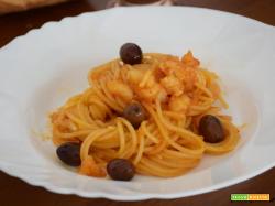 Spaghetti con il San Pietro e olive taggiasche