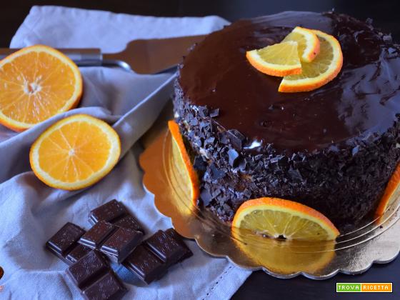 Torta arancia e cioccolato, ricetta dolce