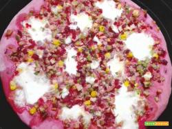 Pizza alla barbabietola