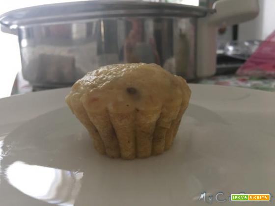 Muffin ricotta e pomodori secchi al vapore